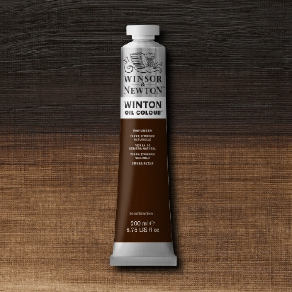 W&N - Winton Oil 200ml - 554 Raw Umber