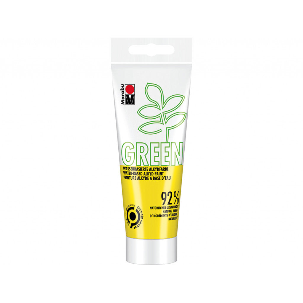 Vegansk Maling, Marabu Green Alkydmaling 100ml - 220 Sunshine yellow