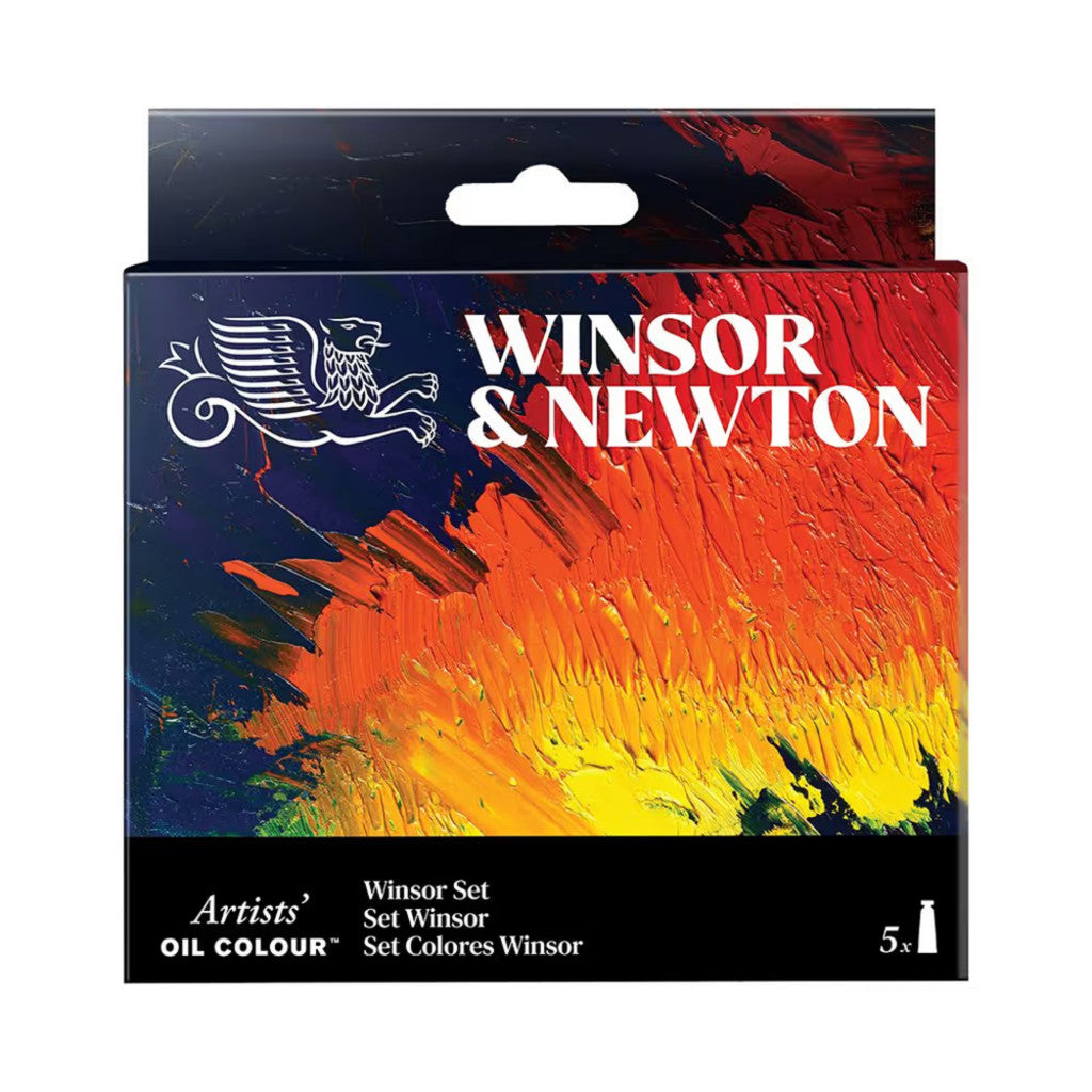 Winsor & Newton sett Artists Oil - "Winsor", 5x37ml