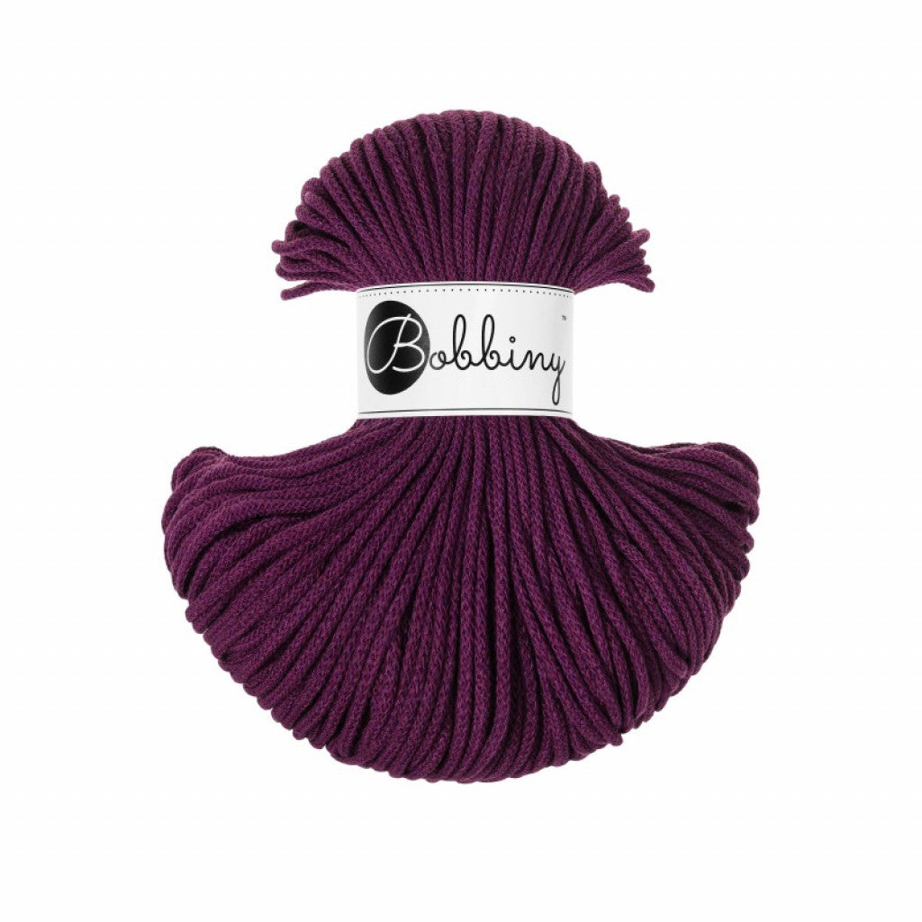 Bobbiny Braided Cord 3mm 100m - Aubergine