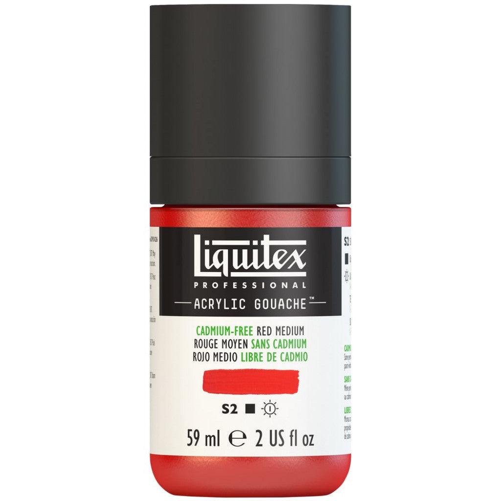 Liquitex Acrylic Gouache (matt) 59ml - 894 Cadmium-Free Red Medium  S2
