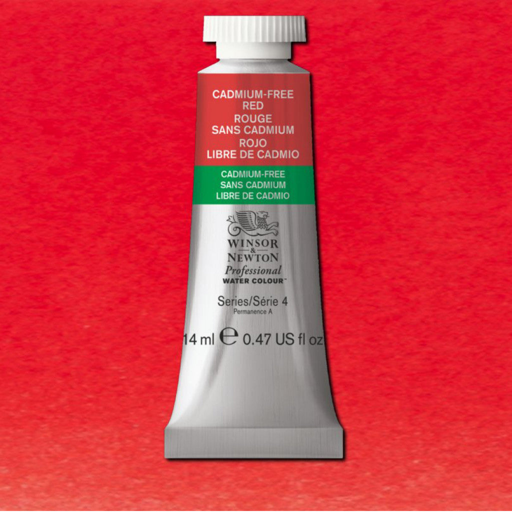 W&N - Artists Water Colour 14ml - 901 Cadmium-Free Red