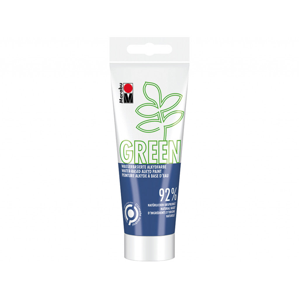 Vegansk Maling, Marabu Green Alkydmaling 100ml - 293 Night blue
