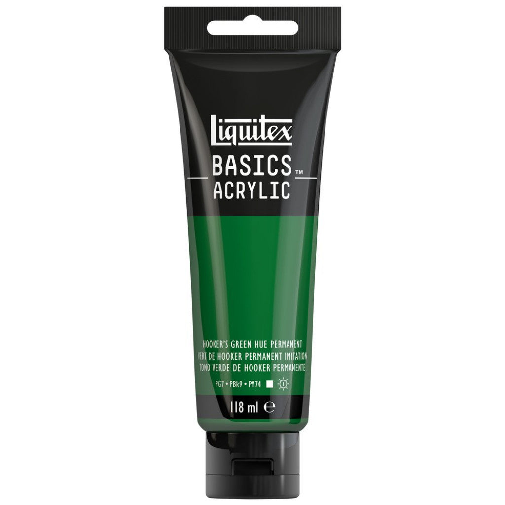 Liquitex Basics Acrylic 118ml - 224 Hookers Green Perm Hue  S1