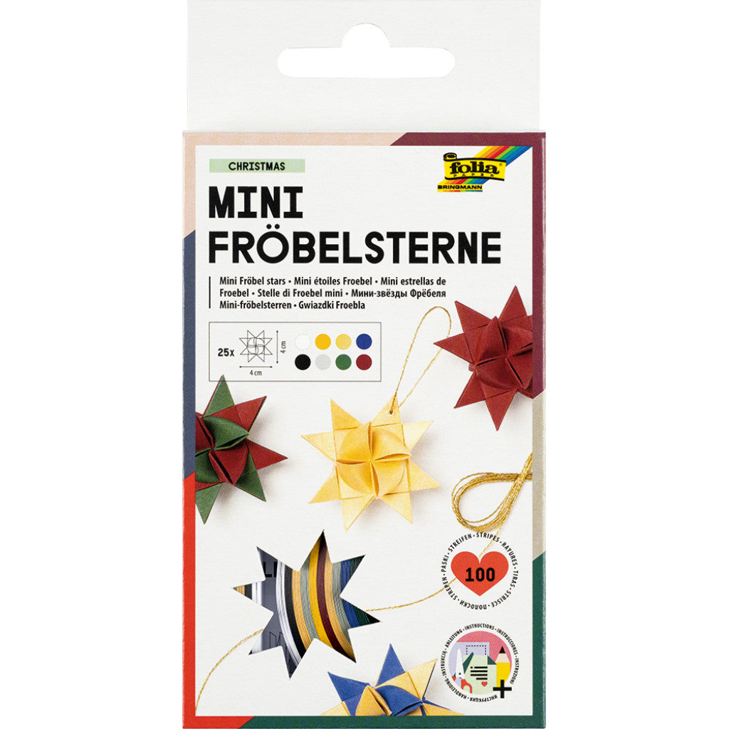 Folia Stjernestrimler 35x1cm 100stk - Jul