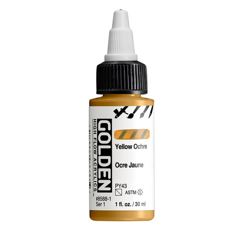 Golden High Flow Acrylics 30ml - Yellow Ochre