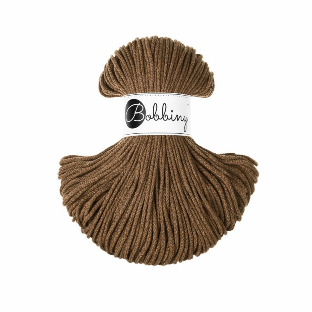 Bobbiny Braided Cord 3mm 100m - Nut Brown