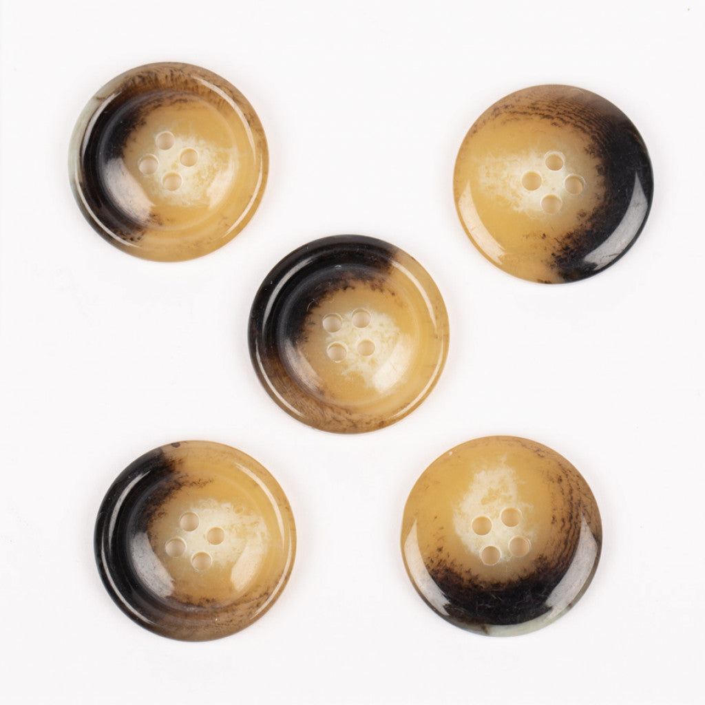 Knapp, 23mm - Imitation Horn (Burnt 707)