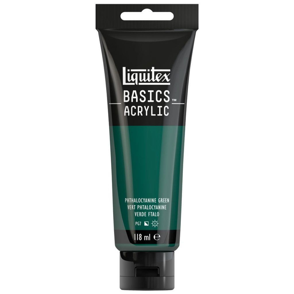 Liquitex Basics Acrylic 118ml - 317 Phthalocyanine Green  S1