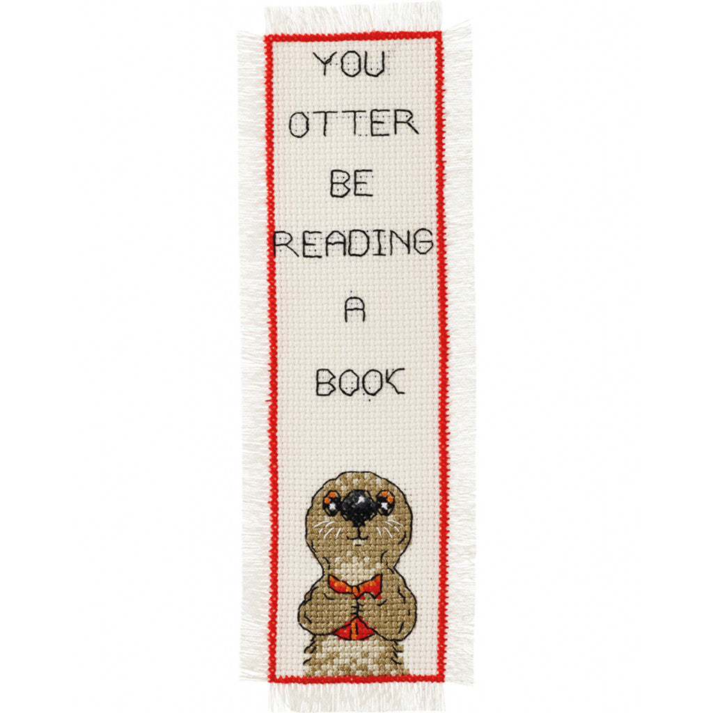 Permin Broderikit - You otter be reading 7x22 cm