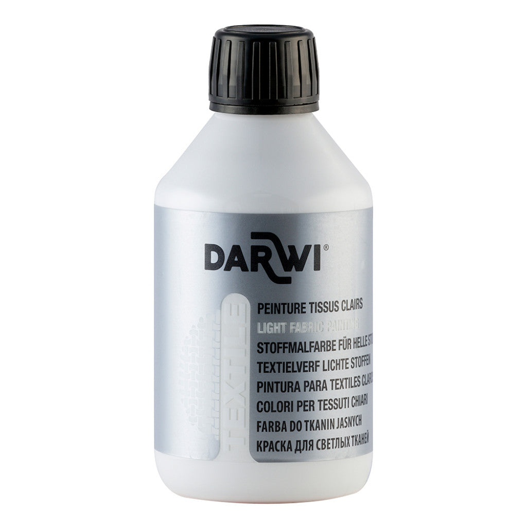 Darwi Textile Tekstilmaling 250ml - Hvit