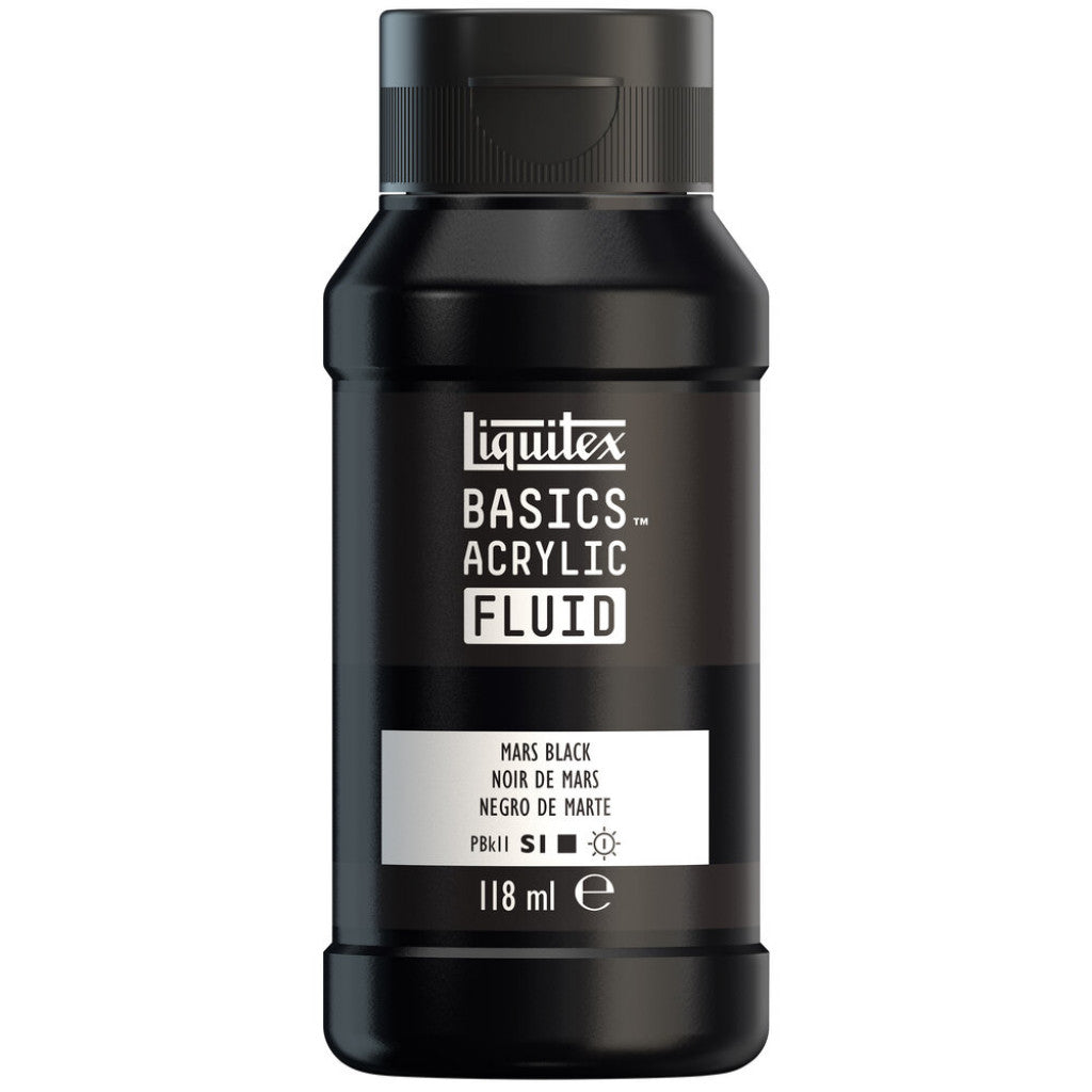 Liquitex Basics Fluid Acrylic 118ml - 276 Mars Black  S1