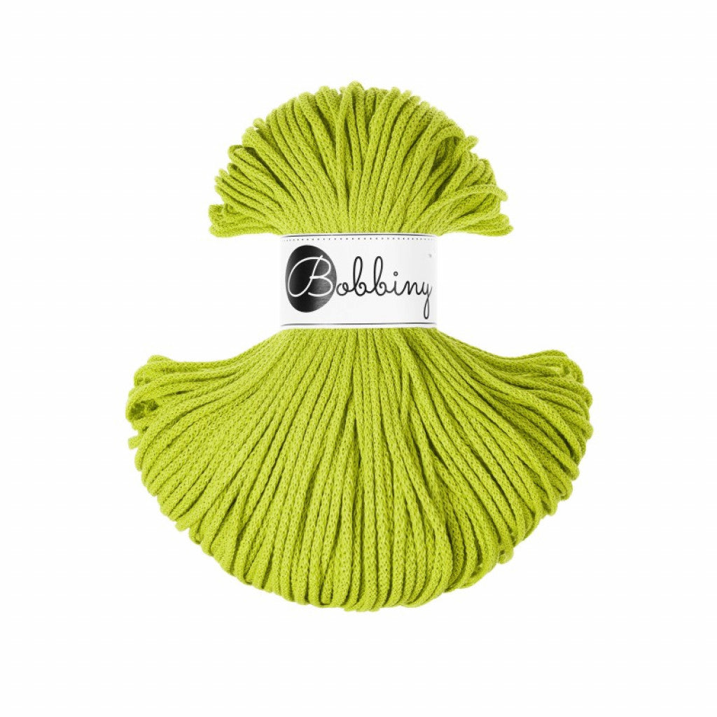 Bobbiny Braided Cord 3mm 100m - Dopamine Lime