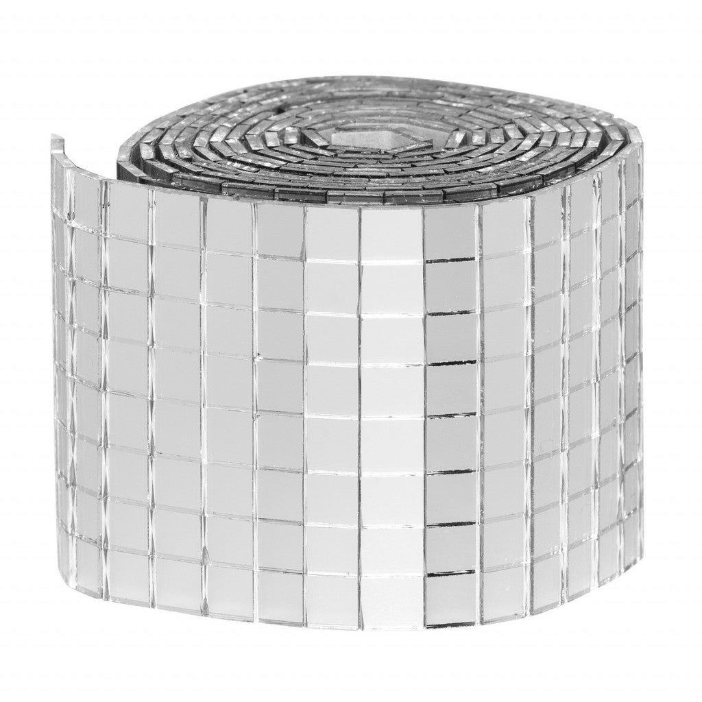 Speilmosaikk 5x5mm - Sølv