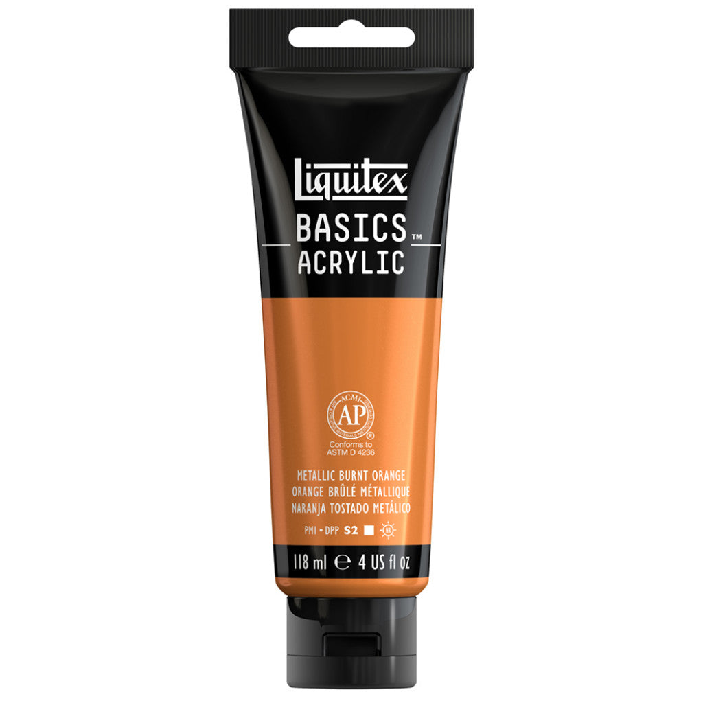 Liquitex Basics Acrylic 118ml - Metallic Burnt Orange 344