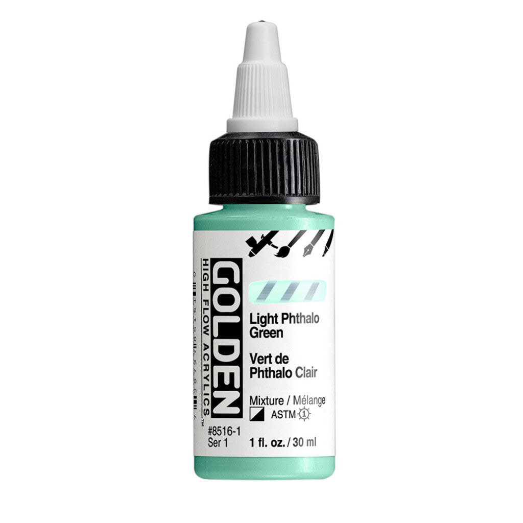 Golden High Flow Acrylics 30ml - Light Phthalo Green