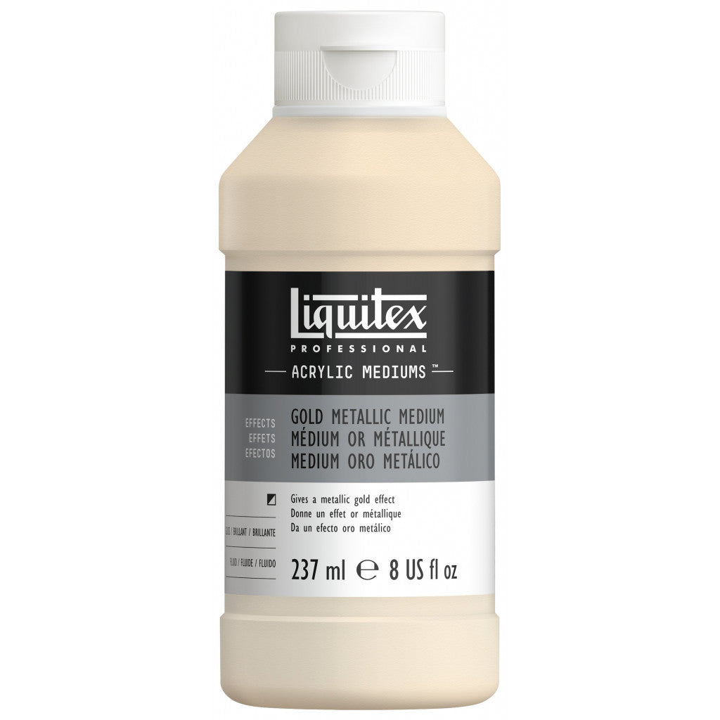Liquitex Effects - Gold Metallic Medium, 237ml