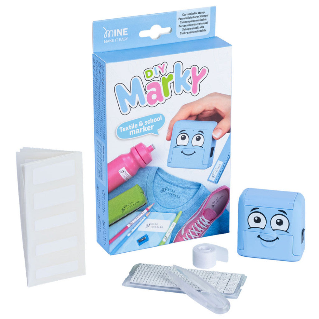 COLOP DIY Marky Stempelsett Navnelapper - Lys blå