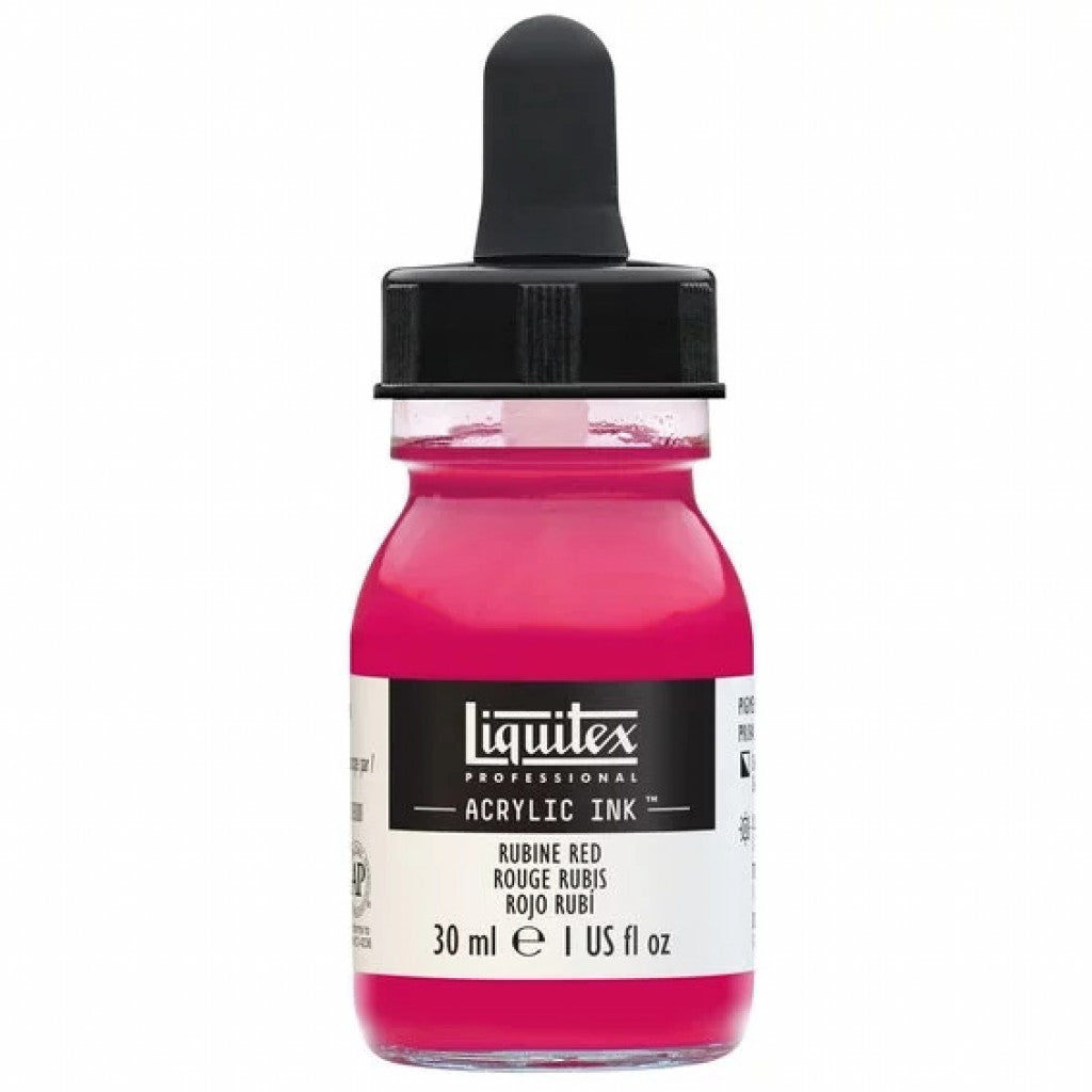 Liquitex Artists Acrylic Ink, 30 ml - Rubine red 388