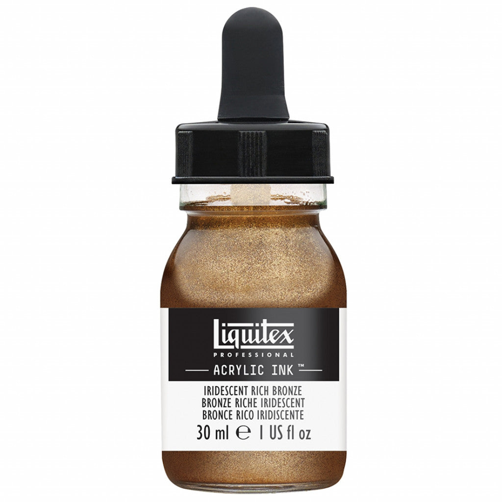 Liquitex Artists Acrylic Ink, 30 ml - 229 Iridescent Rich bronze