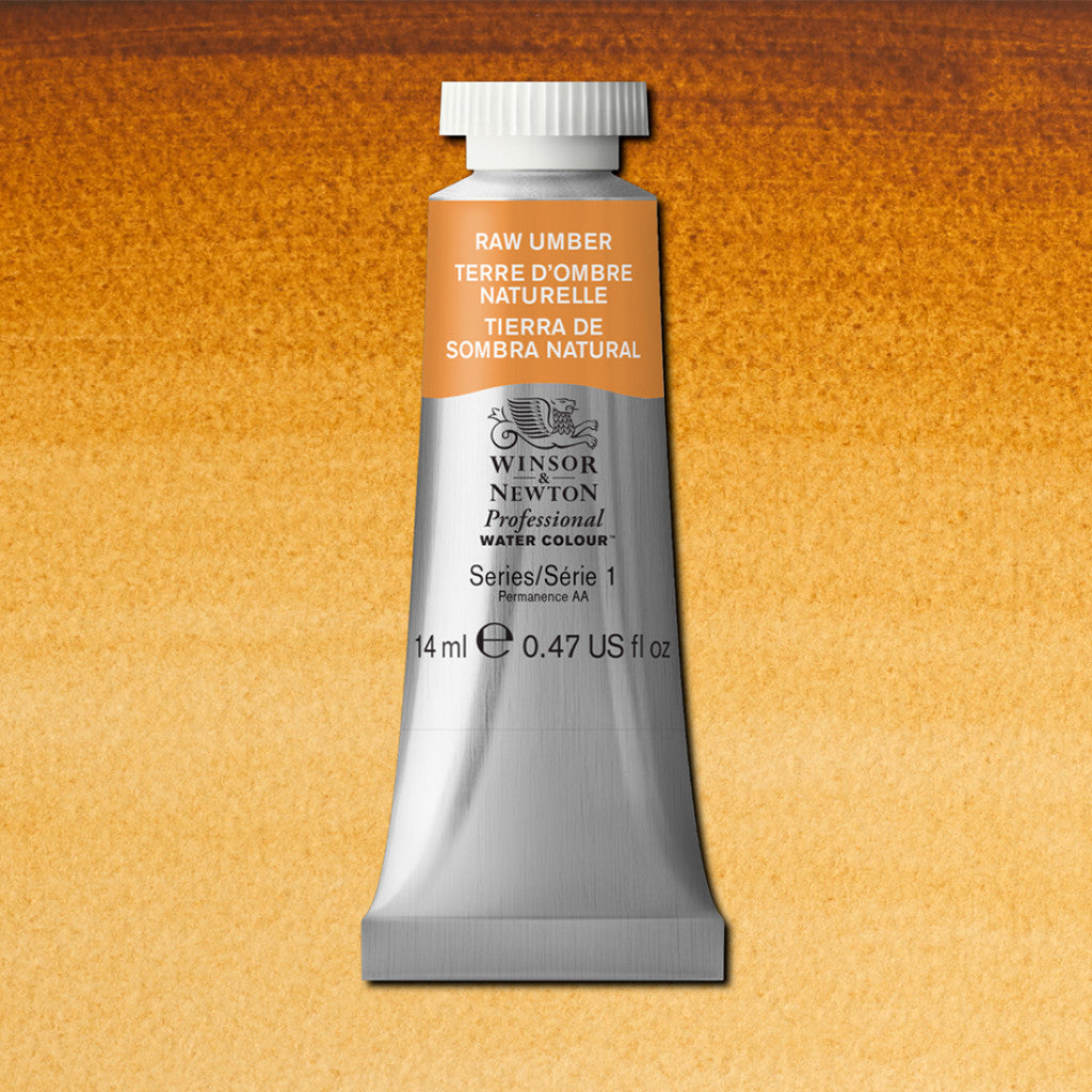 W&N - Artists Water Colour 14ml - 554 Raw Umber