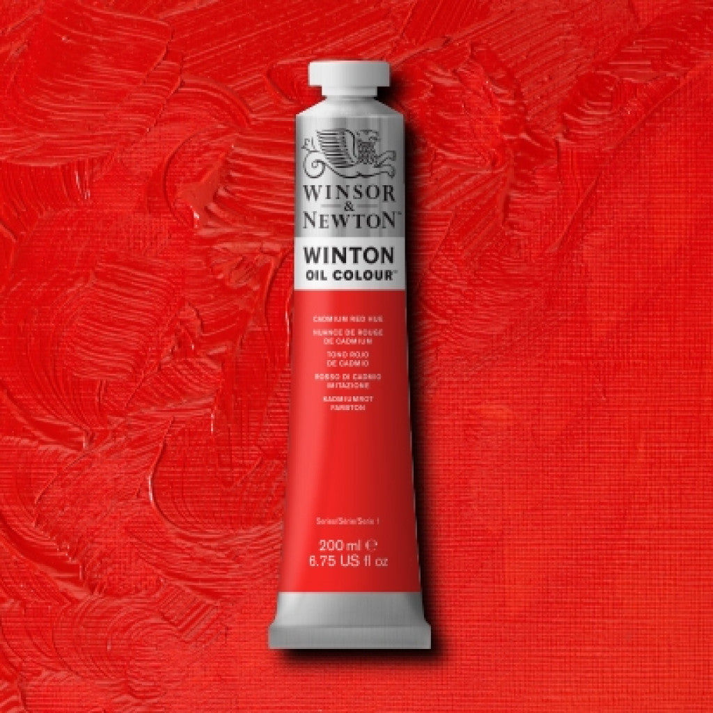 W&N - Winton Oil 200ml - 095 Cadmium Red Hue