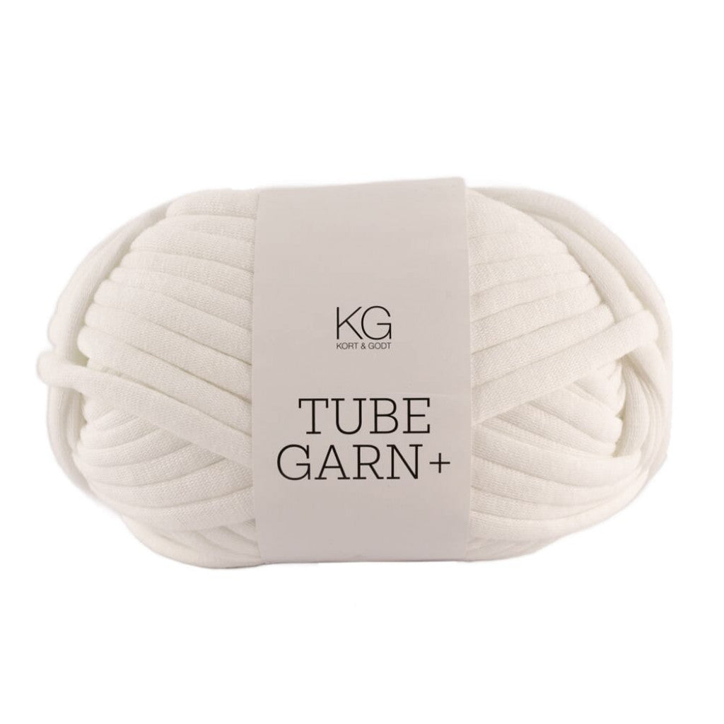 Tubegarn+ 7mm - 0601 Hvit