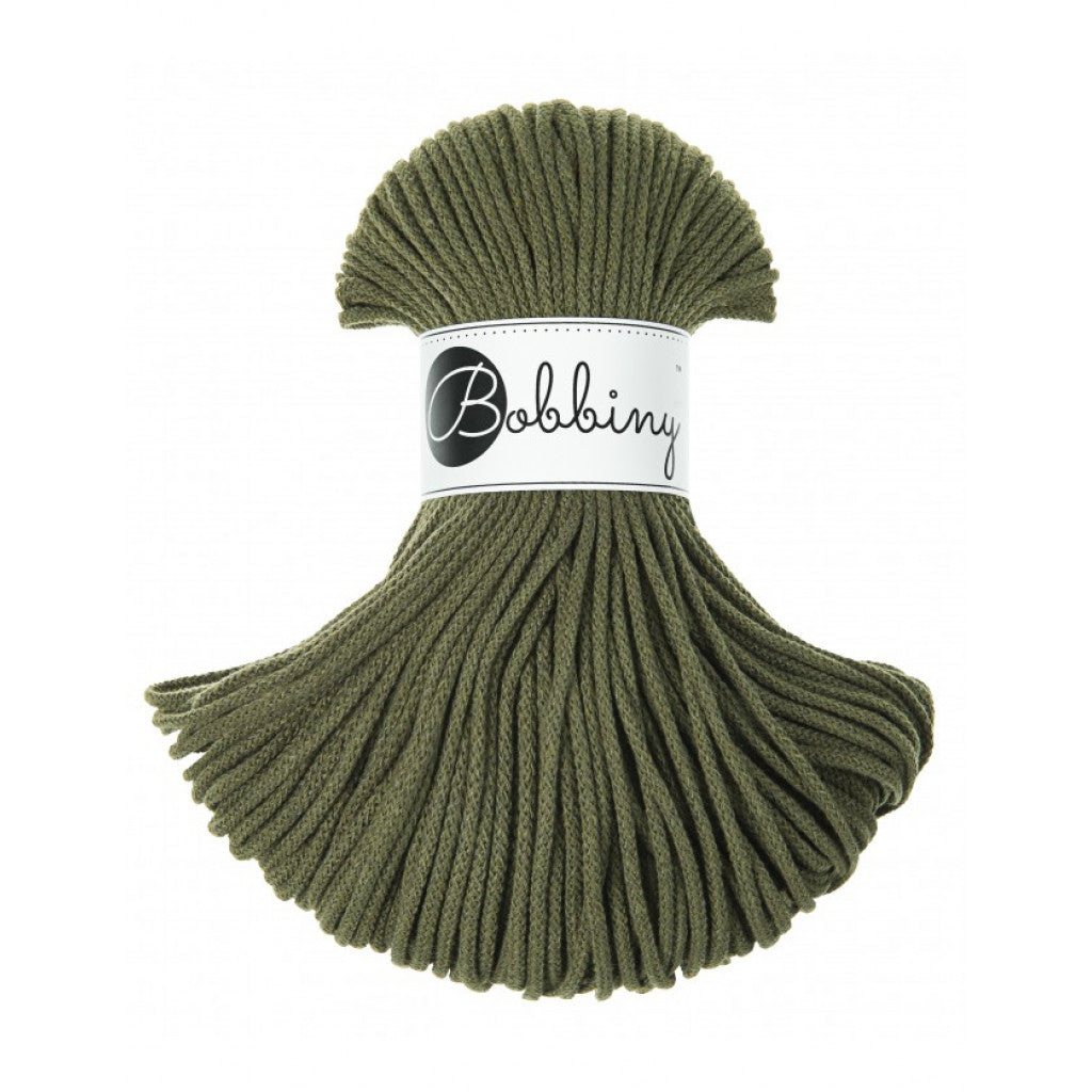Bobbiny Braided Cord 3mm 100m - Avocado