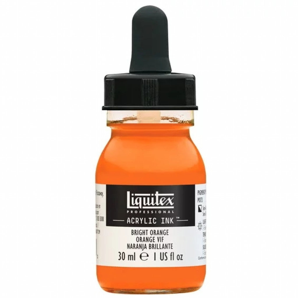 Liquitex Artists Acrylic Ink, 30 ml - Bright orange 720