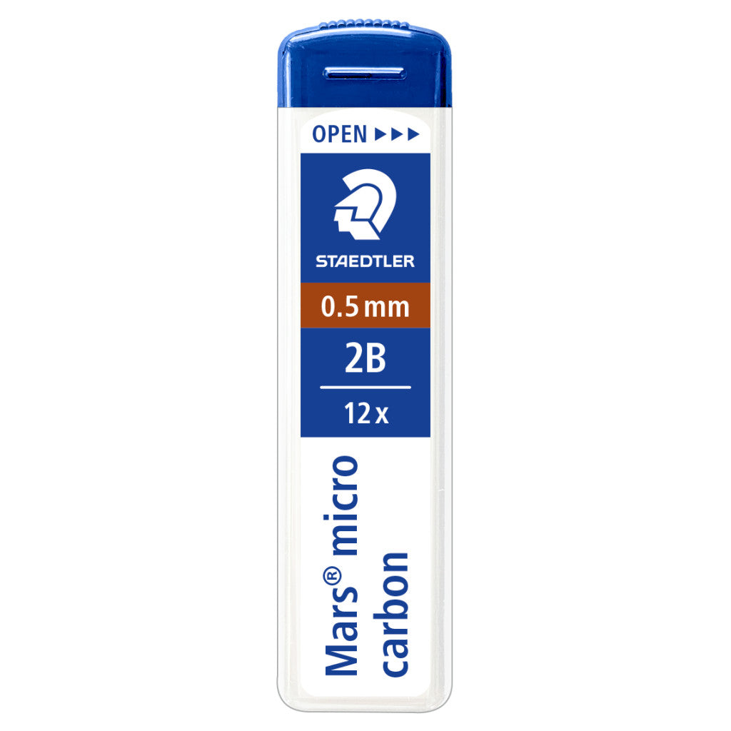 Staedtler - Mars Micro Carbon Blyantstift 0,5 mm - 2B - 12 stk.