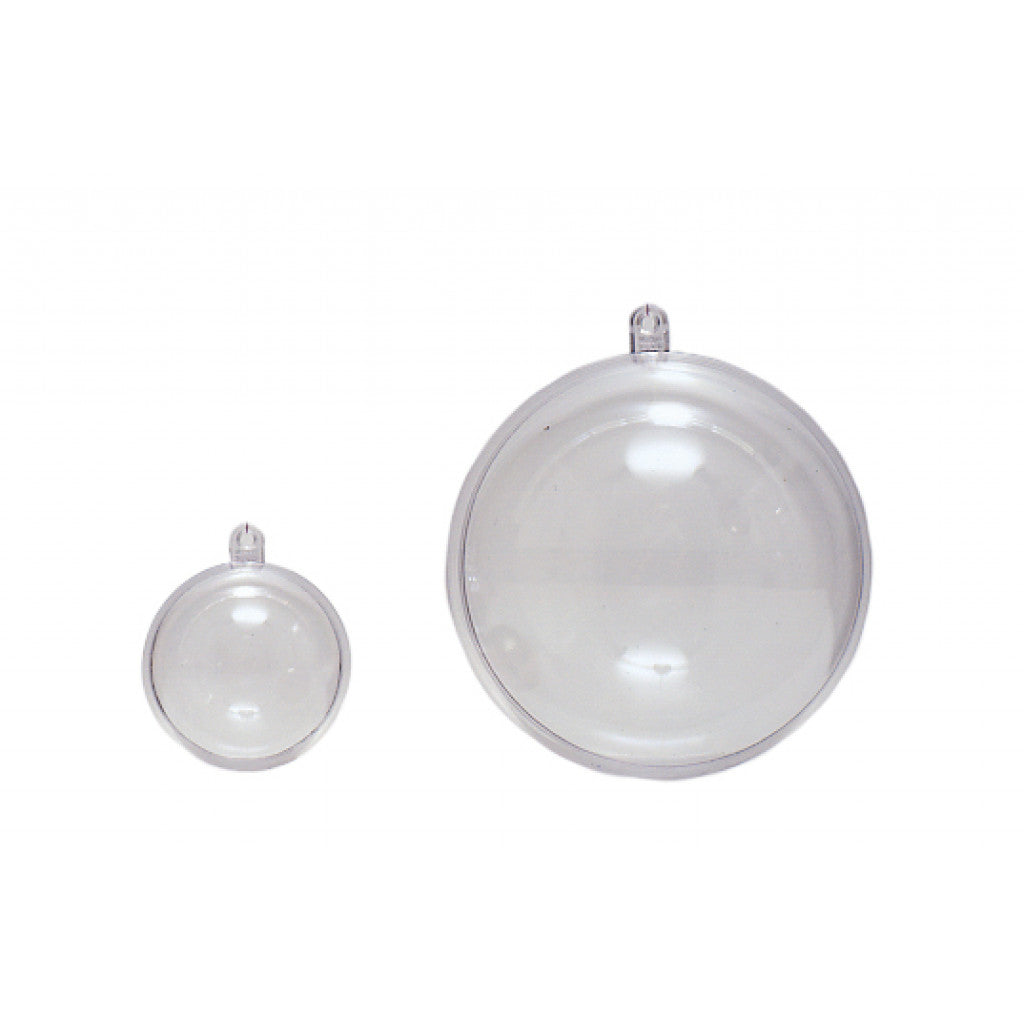 Plastkule transparent 5stk - 80mm