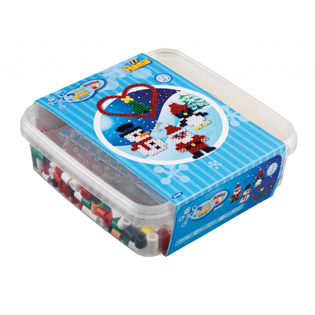 Hama Maxi Sett - Boks m/perler og brett - 8749 Jul