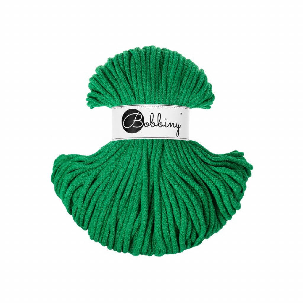Bobbiny Braided Cord 5mm 100m - Jade Green