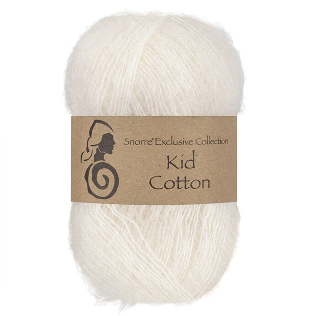 Kid Mohair Cotton - 700 Hvit