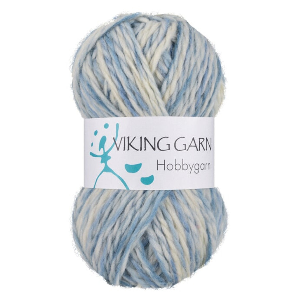 Viking Hobbygarn - 981 Multi blå