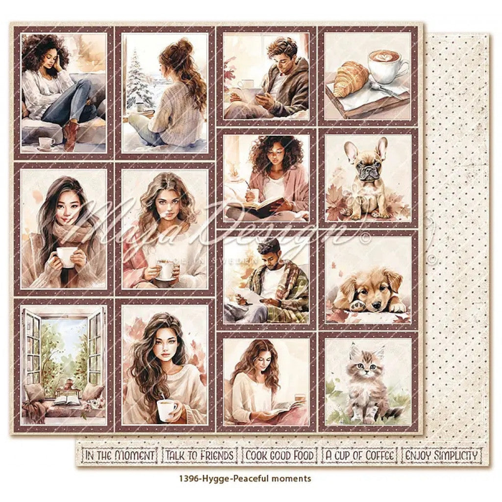 Mønsterark, Maja Design Hygge, 12"x12" - Peaceful Moments