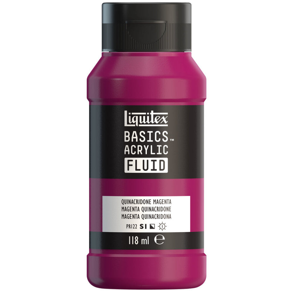 Liquitex Basics Fluid Acrylic 118ml - 114 Quinacridone Magenta  S1