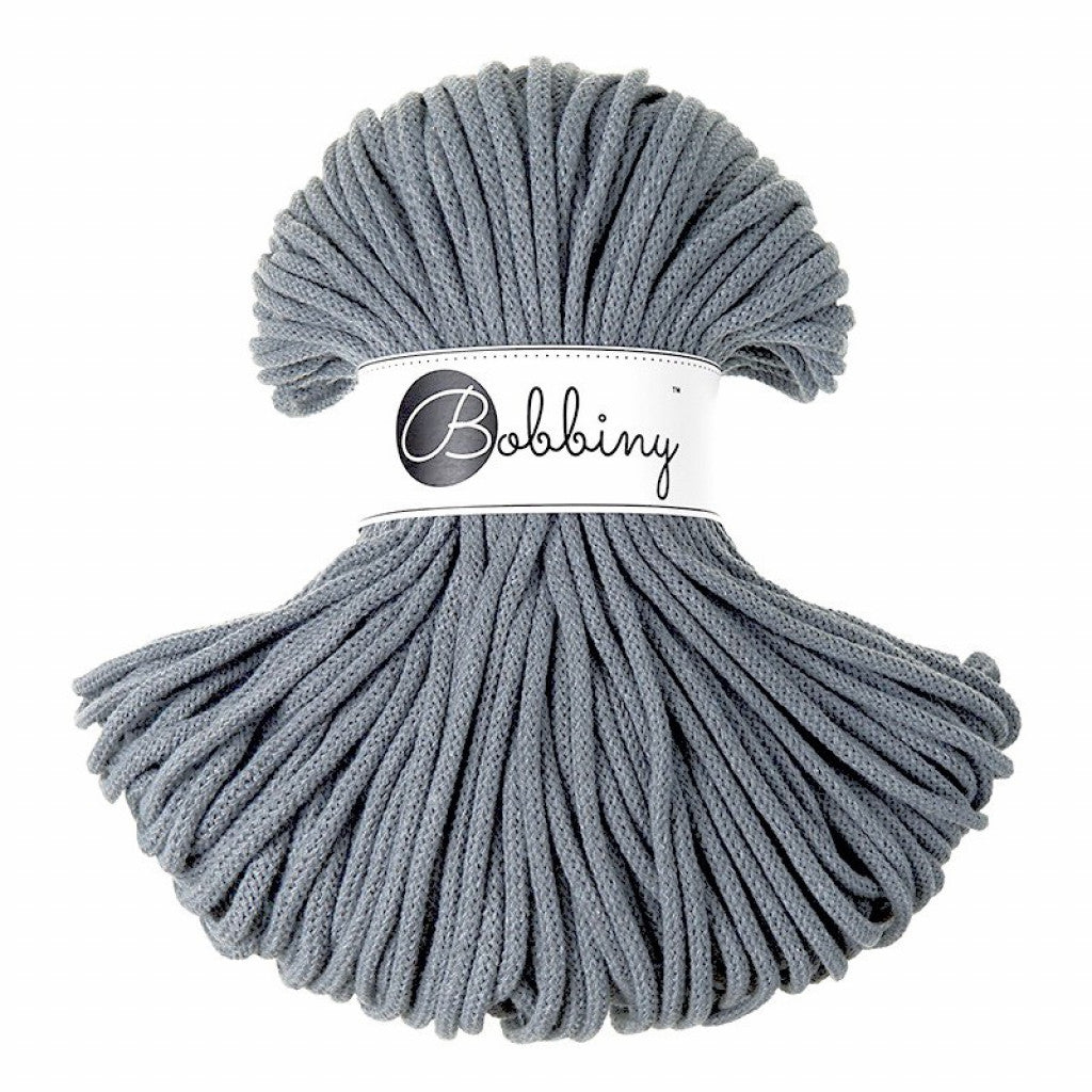Bobbiny Braided Cord 5mm 100m - Steel