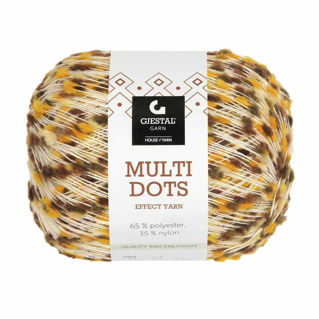 Multi dots - 901 Brun/Safran Dots