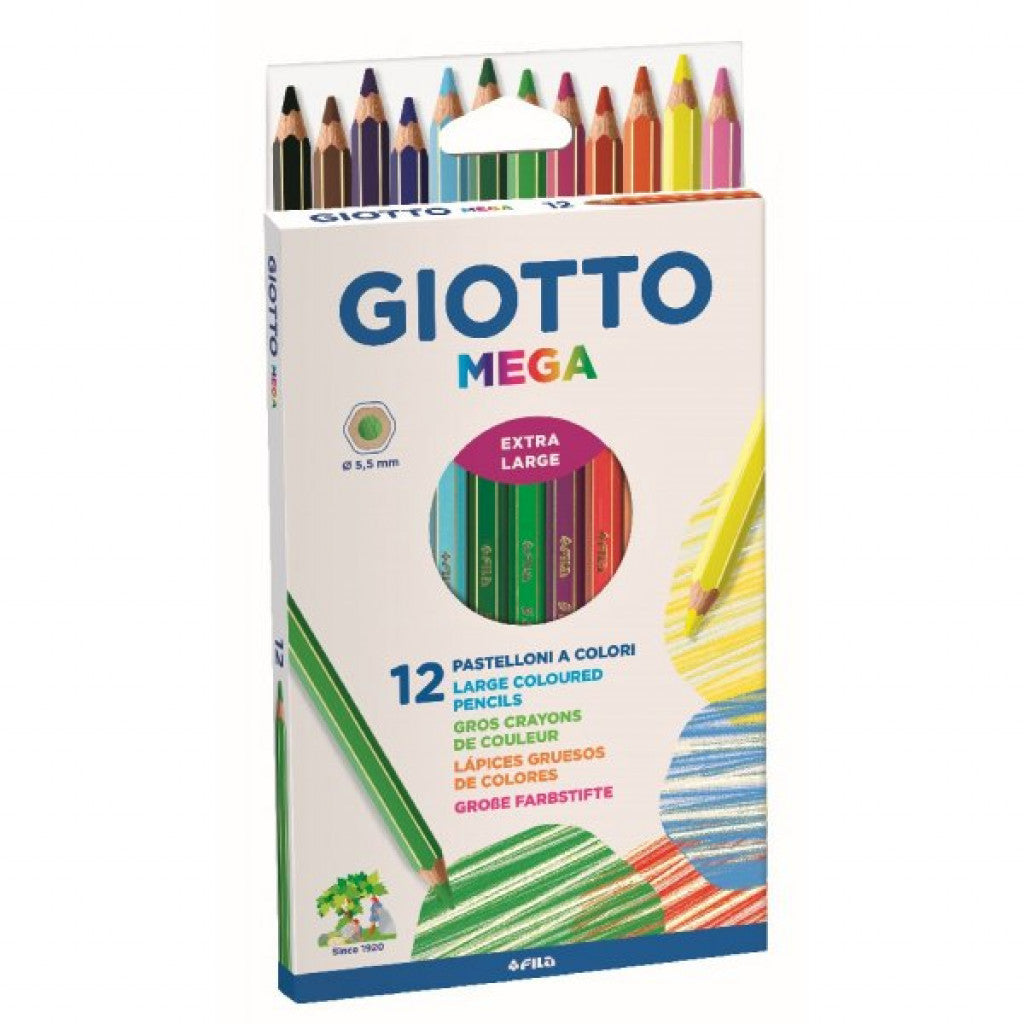 Fargeblyant Giotto Mega - 12stk