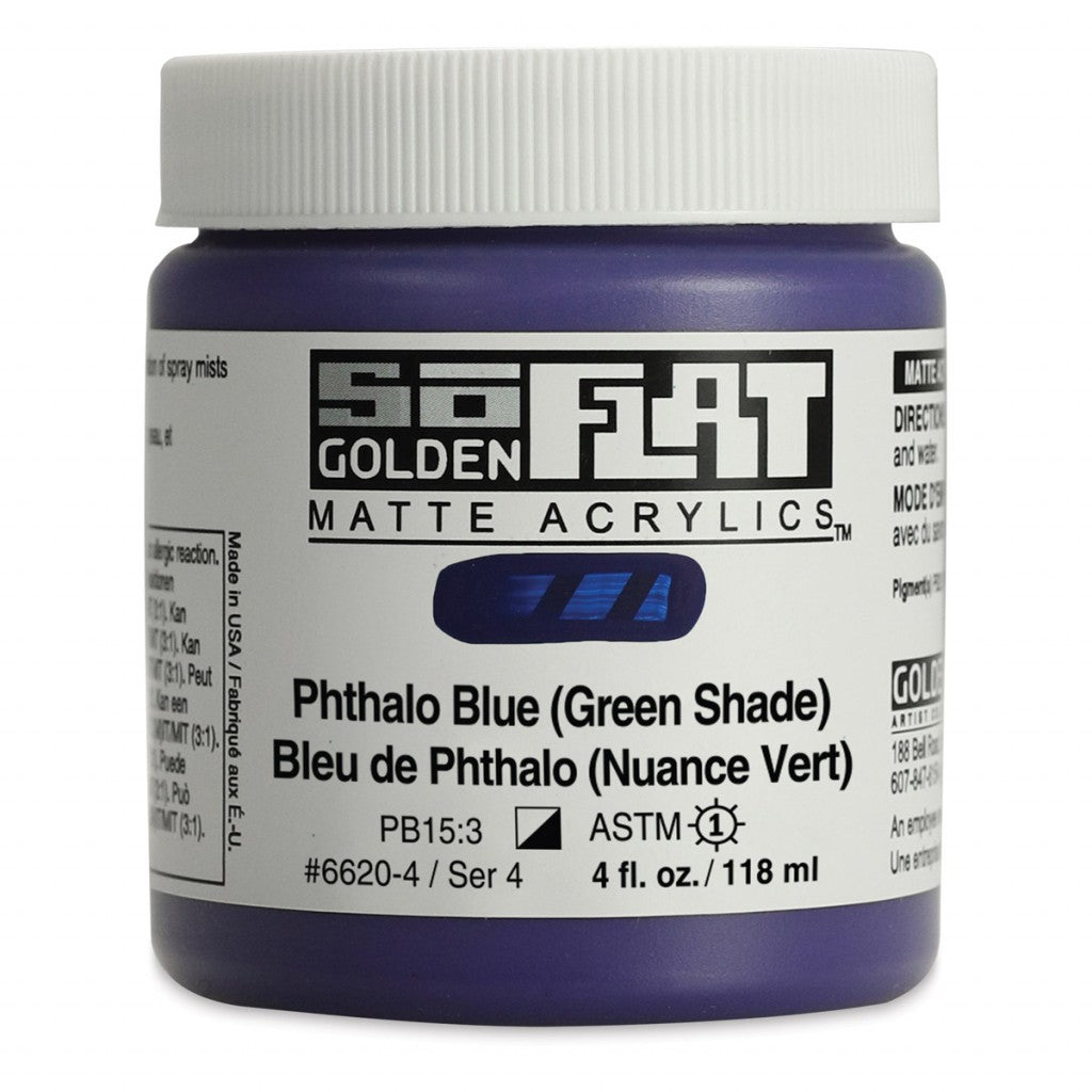 Golden - SoFlat 118ml - 6620-4 Phthalo Blue (Green Shade)