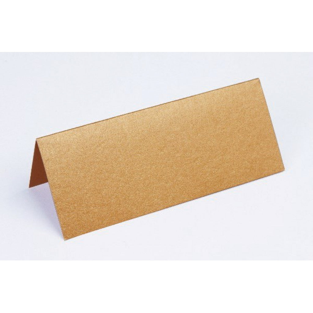 Metallic bordkort 10x7cm - Kobber, 10stk