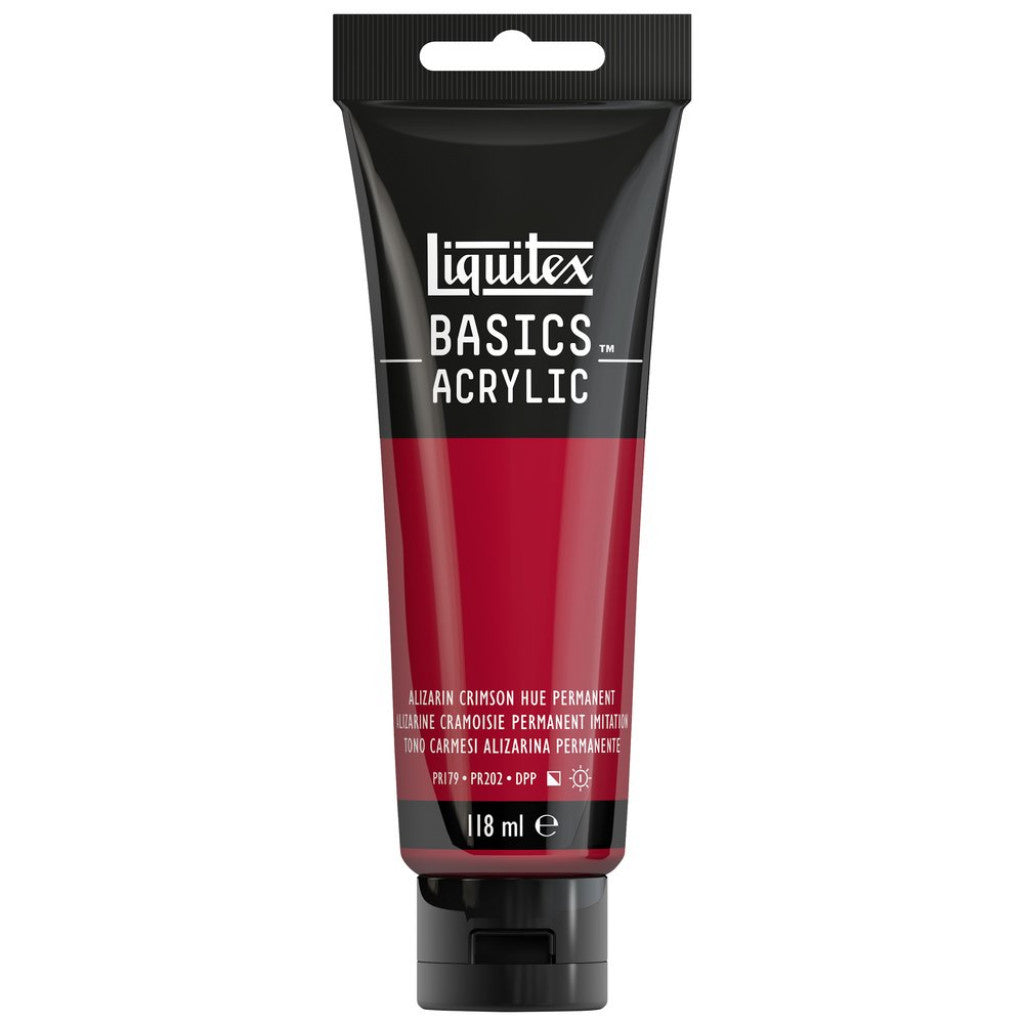 Liquitex Basics Acrylic 118ml - 116 Alizarin Crimson Perm Hue  S1