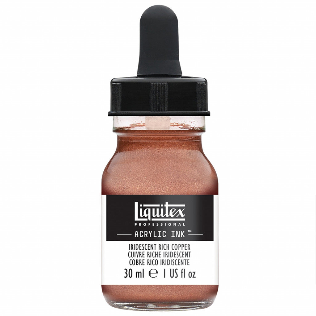 Liquitex Artists Acrylic Ink, 30 ml - 230 Iridescent Rich Copper