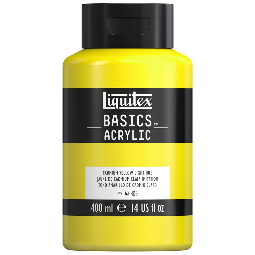 Liquitex Basics Acrylic 400ml - 159 Cadmium Yellow Light Hue  S1