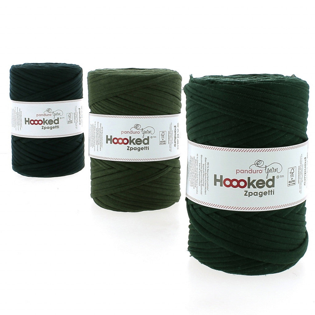 Hoooked Zpagetti, ca 450g - Mørkegrønn