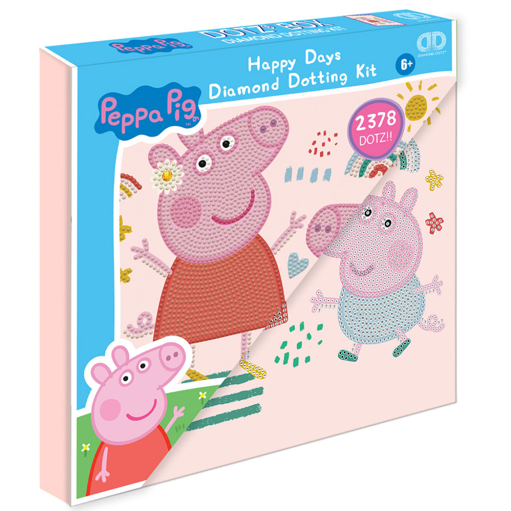 Diamond Dotz DotzBox - DBX.089 - Peppa Pig Happy Days 28x28cm