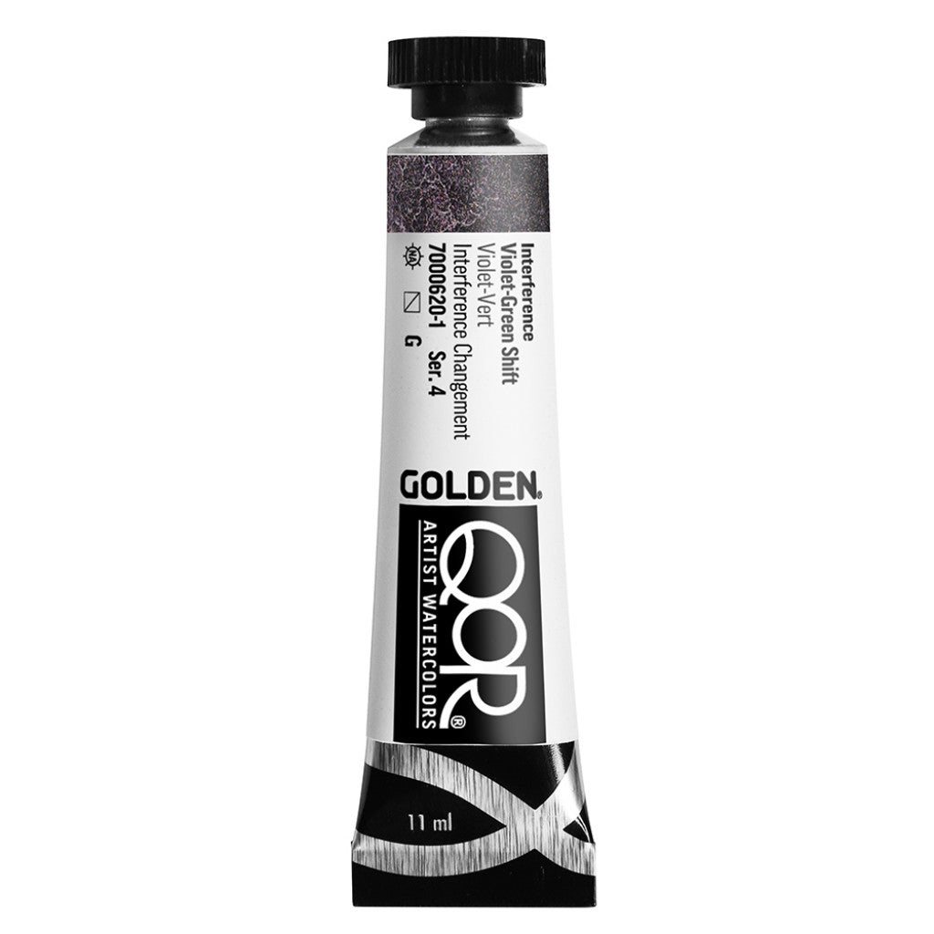 QoR Artist Watercolors tube 11ml - Interf. Violet-Green Sh