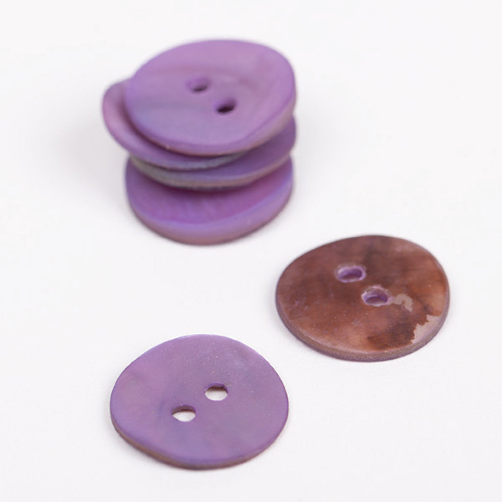 Knapp, 15mm - Rund (Lilla 619 )
