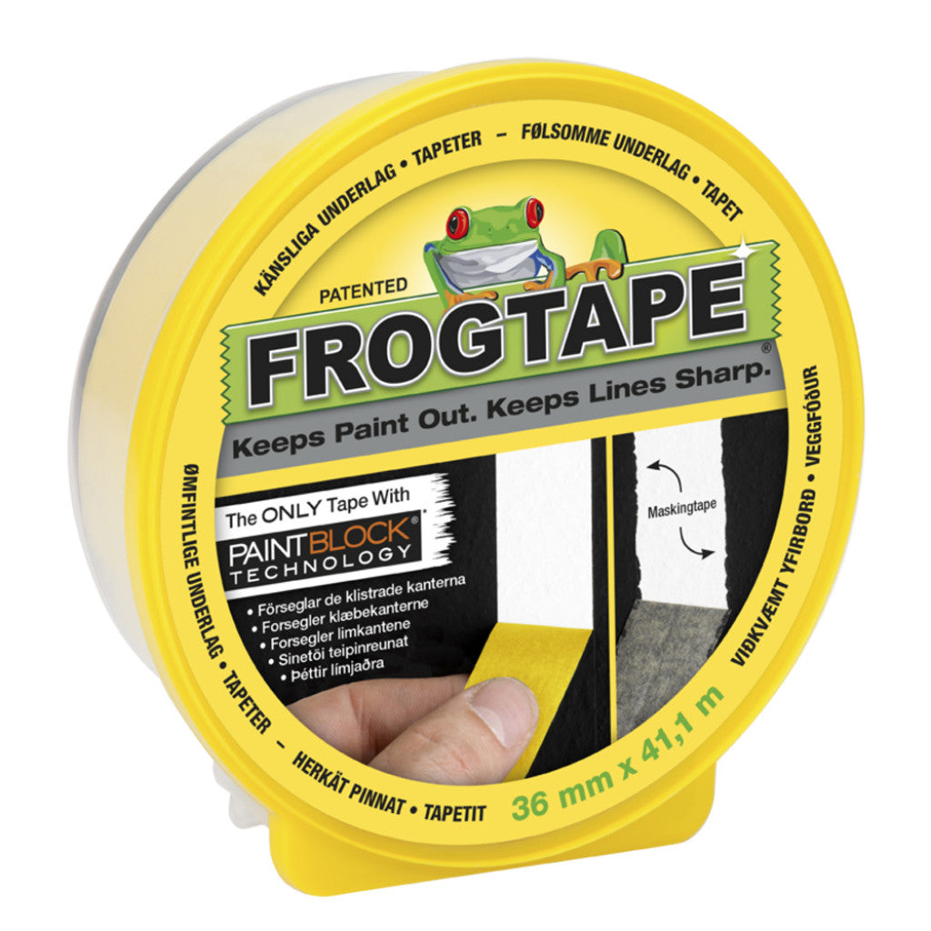 Maskeringstape 36mm x 41,1m gul Frogtape Delicate